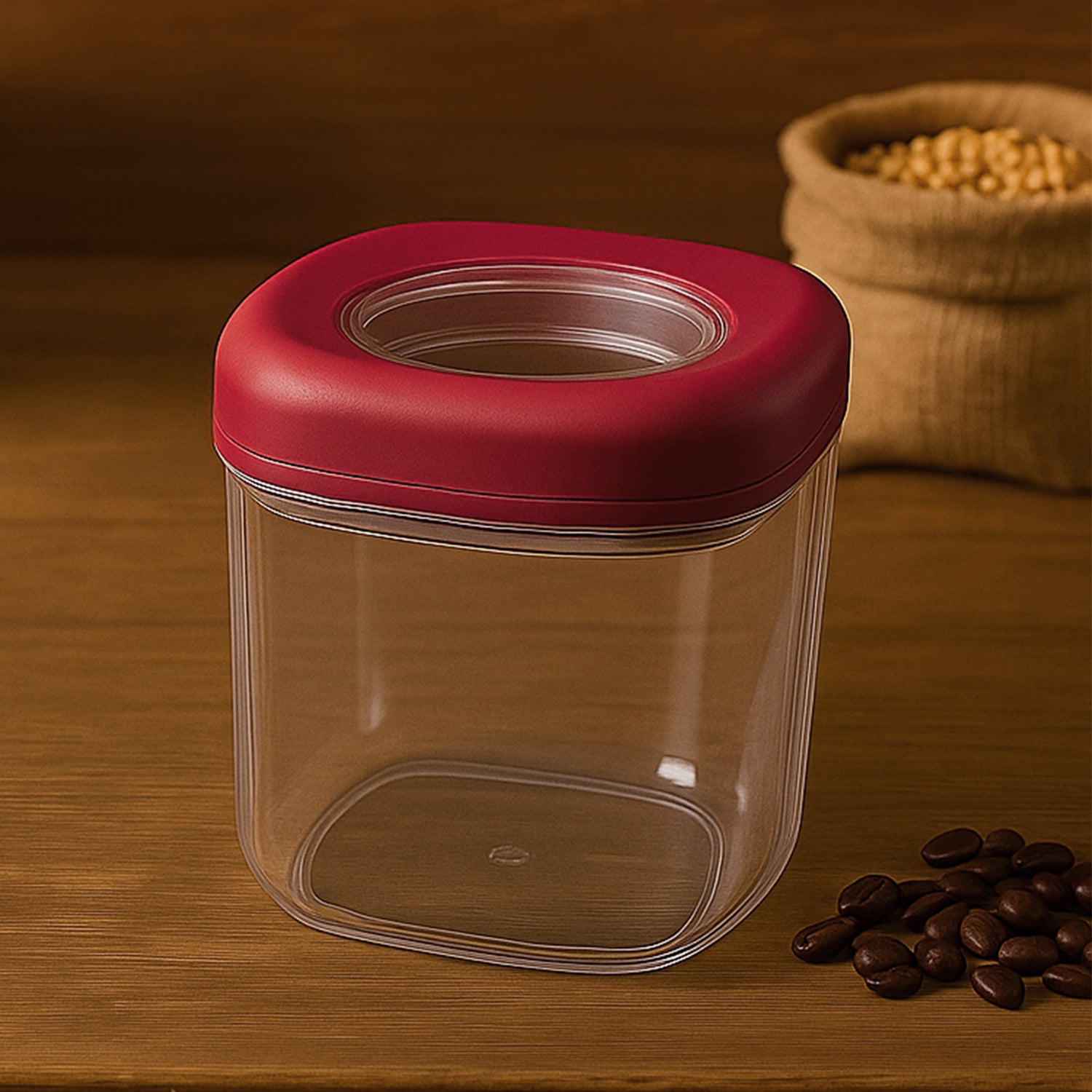 Supermom Transparent Twist Lock Kitchen Storage Container Set (Approx 800ML & 2Pc) Supermom Transparent Twist Lock Kitchen Storage Container Set (Approx 800ML & 2Pc)